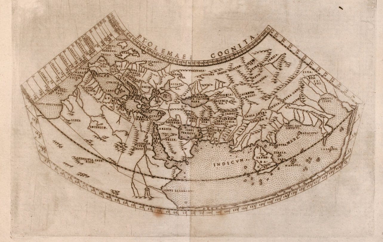 Carte de Ziletti, publiée en 1574.