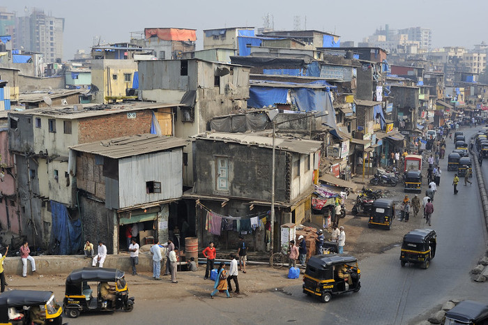 Le bidonville de Dharavi (Mumbai, Inde), le 29/12/2010.