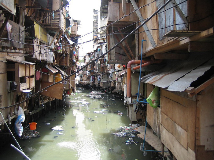 Tondo, un bidonville de Manille (Philippines), le 18/06/2007.